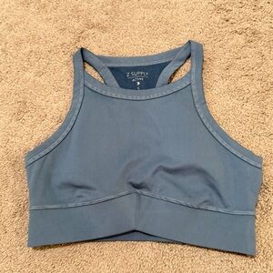 Z Supply Active Steel Blue Sports Bra